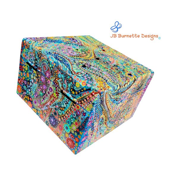 Dot MicroArt Jewelry Box 23,070 Dots Painted: Abstract "Cepheus Constellation" - Picture 9 of 10